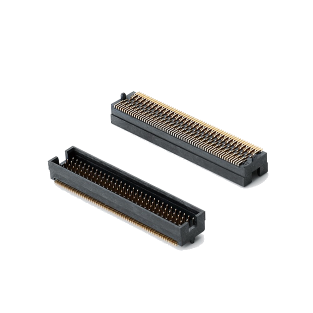 HB12X系列1.27mm間距四排板對板連接器 可堆疊 20-200Pin 